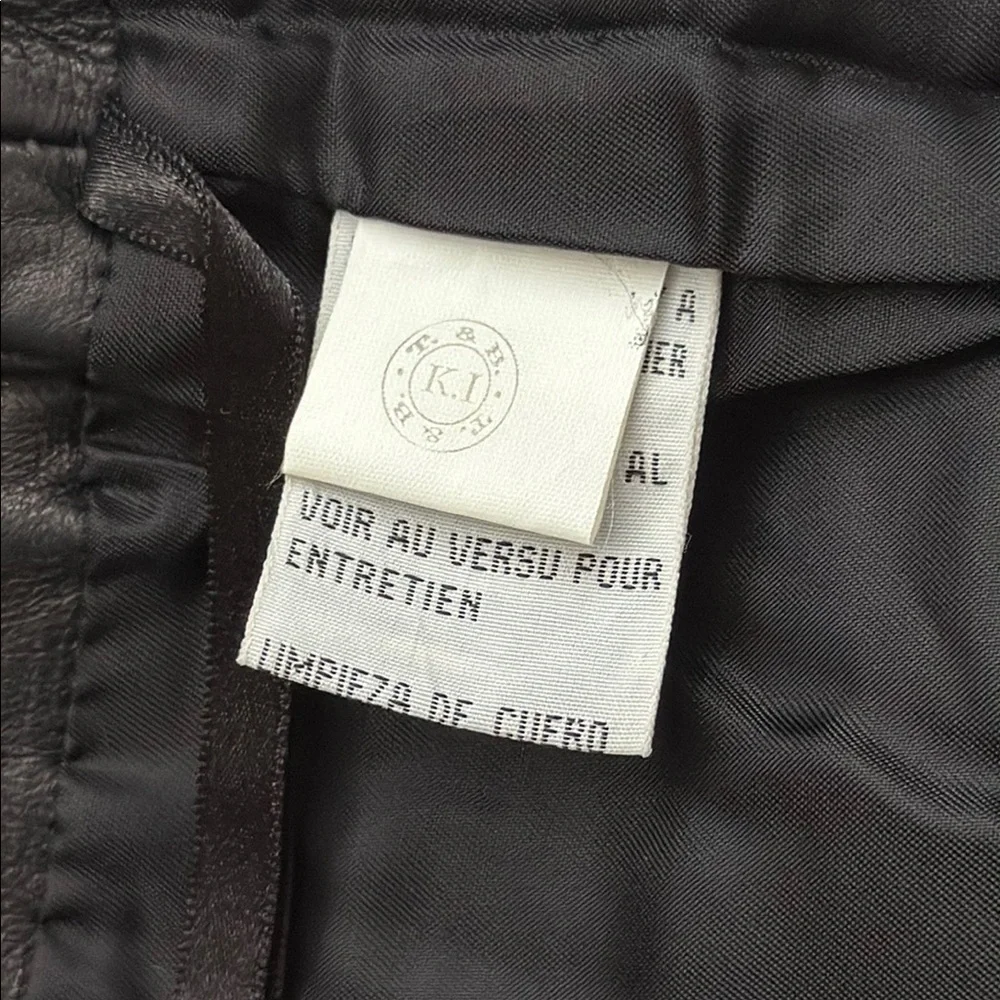 NWT/VINTAGE Paradox 100% Leather Mini Skirt SZ 4